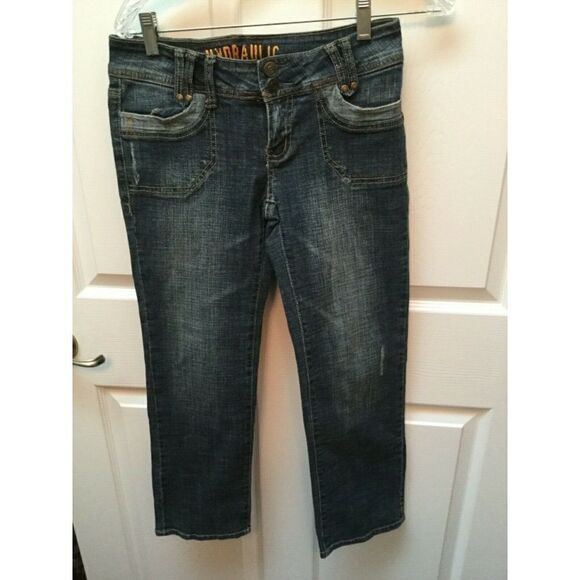 HYDRAULIC  stretch denim jeans 7/8 juniors - Picture 1 of 2